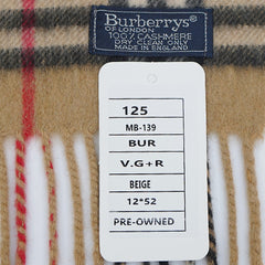 Burberry’s Cashmere Vintage Check Pre-Owned Scarf