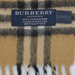 Burberry Cashmere Plaids & Check Pre-Owned Scarf