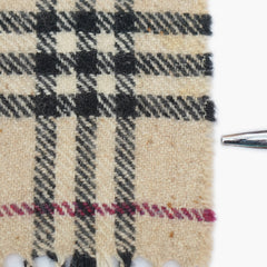 Burberry Cashmere Check Printed Pre-Owned Scarf