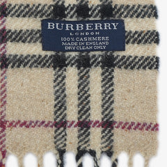 Burberry Cashmere Check Printed Pre-Owned Scarf