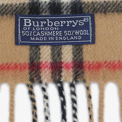 Burberry’s Cashmere/Wool Nova Check Pre-Owned Scarf