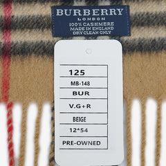 Burberry’s Cashmere Plaids & Check Pre-Owned Scarf