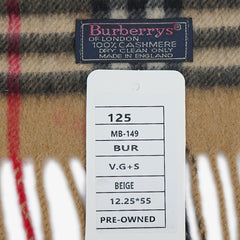 Burberry’s Cashmere Plaids & Check Pre-Owned Scarf