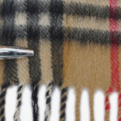 Burberry’s Cashmere Vintage Check Printed Pre-Owned Scarf