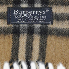 Burberry’s Cashmere Vintage Check Printed Pre-Owned Scarf