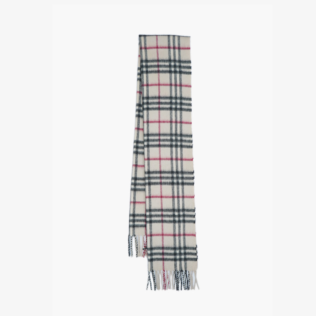 Burberry Cashmere Vintage Check Pre-Owned Scarf