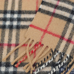 Burberry Lambswool Plaid printed Pre-Owned Scarf