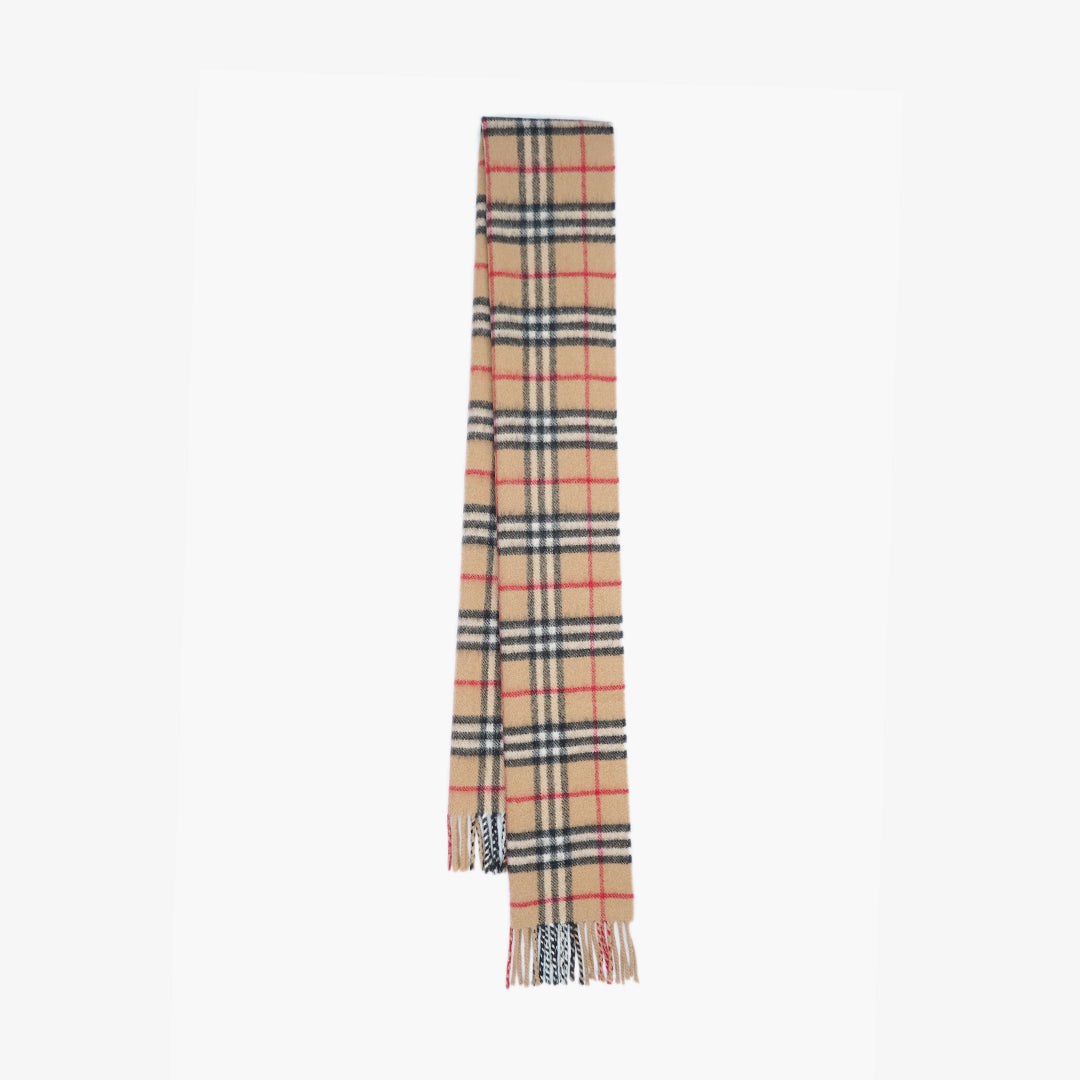 Burberry Lambswool Plaid printed Pre-Owned Scarf