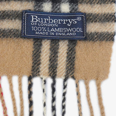 Burberry’s Lambswool Plaid printed Pre-Owned Scarf