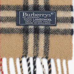 Burberry’s Lambswool Plaids & Check Pre-Owned Scarf