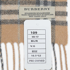 Burberry Wool Seasonal Check Pre-Owned Scarf