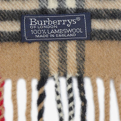 Burberry Lambswool Classic Check Pre-Owned Scarf