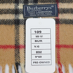 Burberry Lambswool Vintage Check Pre-Owned Scarf
