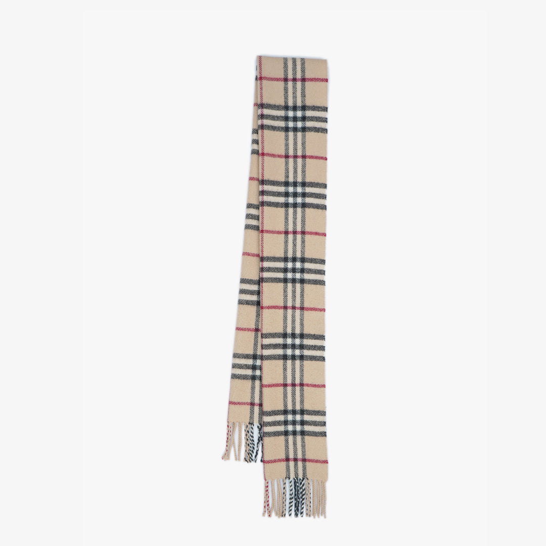 Burberry Wool House Check Pre-Owned Scarf