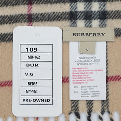 Burberry Wool House Check Pre-Owned Scarf