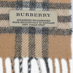 Burberry Wool House Check Pre-Owned Scarf