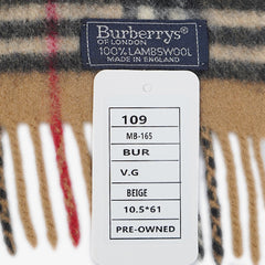 Burberry’s Lambswool Nova Check Pre-Owned Scarf