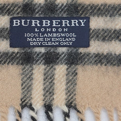 Burberry Lambswool Nova Check Pre-Owned Scarf