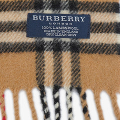 Burberry Lambswool Nova Check Pre-Owned Scarf