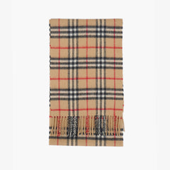 Burberry’s Lambswool Plaid Printed Pre-Owned Scarf