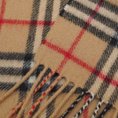 Burberry’s Lambswool Plaid Printed Pre-Owned Scarf
