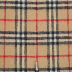 Burberry’s Lambswool Plaid Printed Pre-Owned Scarf