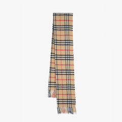 Burberry’s Lambswool Plaid Printed Pre-Owned Scarf