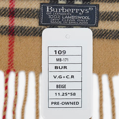 Burberry’s Lambswool Vintage Check Pre-Owned Scarf
