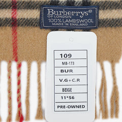 Burberry’s Lambswool Nova Check Pre-Owned Scarf