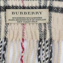 Burberry Wool Pattern Printed Pre-Owned Scarf