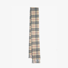 Burberry Lambswool Plaid Printed Pre-Owned Scarf