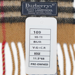 Burberry’s Lambswool Plaids & Check Pre-Owned Scarf