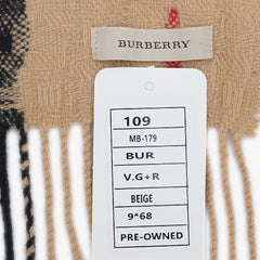 Burberry Wool Seasonal Check Pre-Owned Scarf