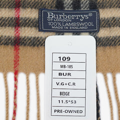 Burberry’s Lambswool House Check Pre-Owned Scarf