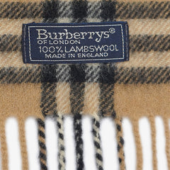 Burberry’s Lambswool Nova Check Pre-Owned Scarf