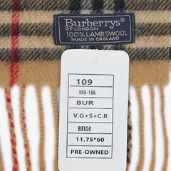 Burberry’s Lambswool Nova Check Pre-Owned Scarf