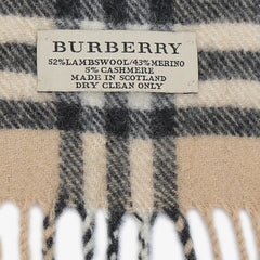 Burberry Lambswool House Check Pre-Owned Scarf