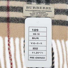 Burberry Lambswool House Check Pre-Owned Scarf