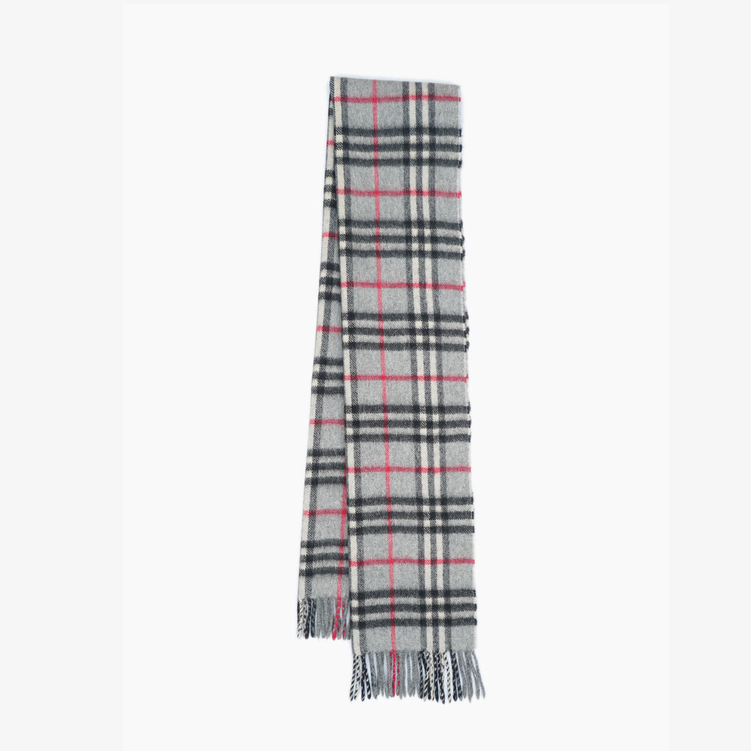 Burberry’s Cashmere Plaids & Check Pre-Owned Scarf