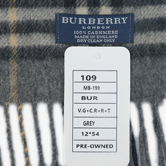 Burberry’s Cashmere Nova Check Pre-Owned Scarf