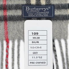 Burberry’s Cashmere Classic Check Pre-Owned Scarf