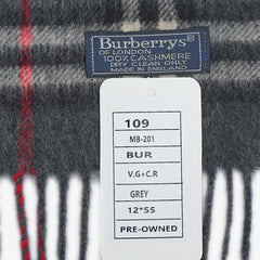 Burberry’s Cashmere Nova Check Pre-Owned Scarf
