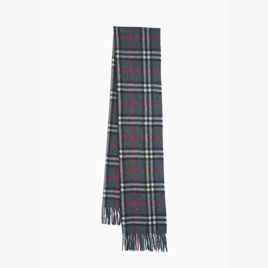 Burberry’s Cashmere Check Printed Pre-Owned Scarf