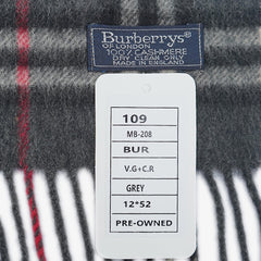 Burberry’s Cashmere Check Printed Pre-Owned Scarf