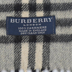 Burberry Cashmere Vintage Check Pre-Owned Scarf