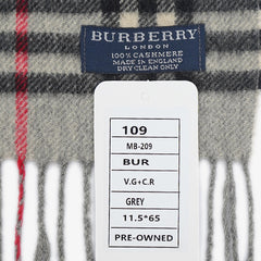 Burberry Cashmere Vintage Check Pre-Owned Scarf