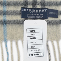 Burberry Cashmere Plaids & Check Pre-Owned Scarf