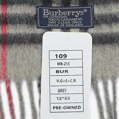 Burberry’s Cashmere Plaids & Check Pre-Owned Scarf