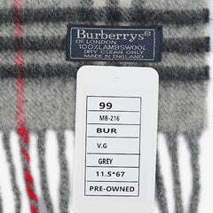Burberry’s Lambswool Nova Check Pre-Owned Scarf
