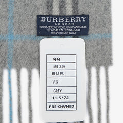 Burberry Wool Classic Check Pre-Owned Scarf